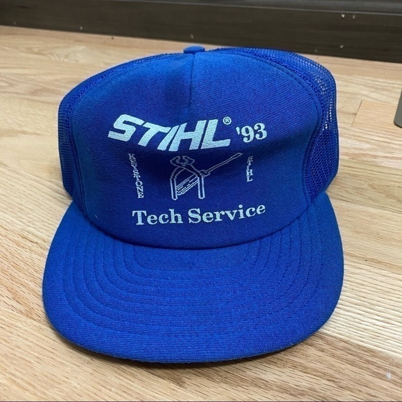 Vintage Stihl SnapBack Hat Made in USA Blue ‘93 - Picture 2 of 8
